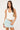 Perfect Stranger Calla Fold Mid Rise Skort Blue