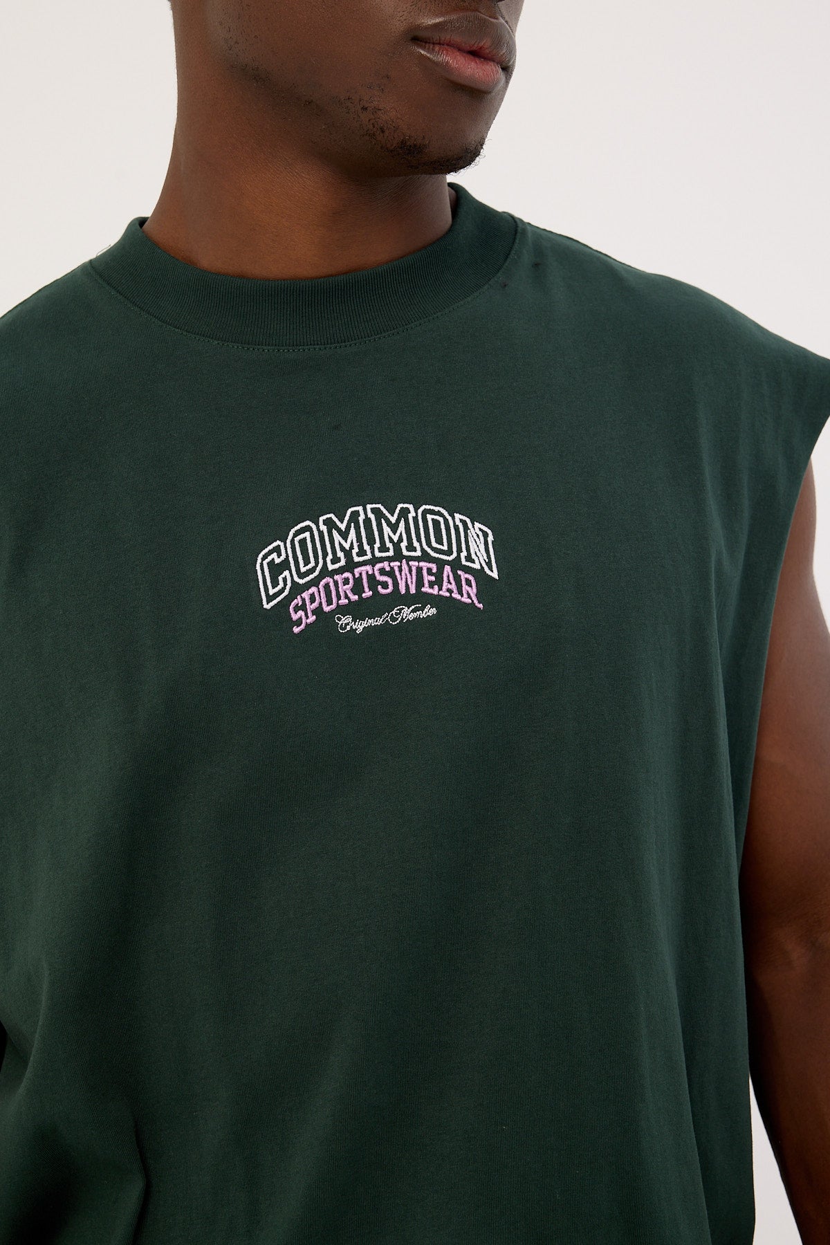 Common Need Tackle Muscle Tank Dark Green