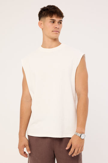 Common Need Lucian Ottoman Muscle Tank Off White