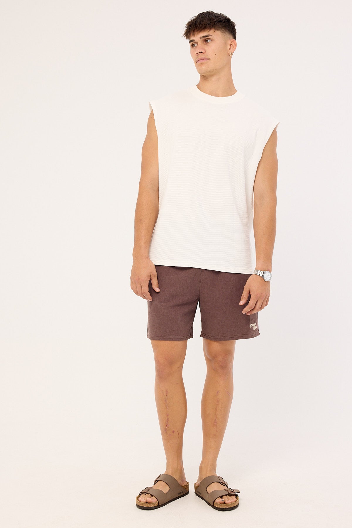 Common Need Lucian Ottoman Muscle Tank Off White