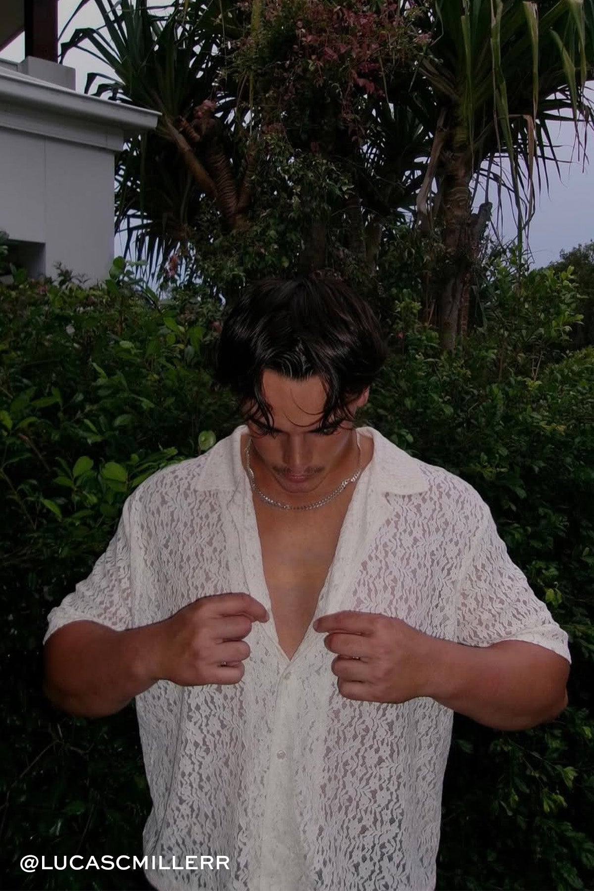 Common Need Ollie Lace Resort Shirt White