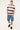 Common Need Jake Short Sleeve Rugby Polo Brown/Pink Stripe