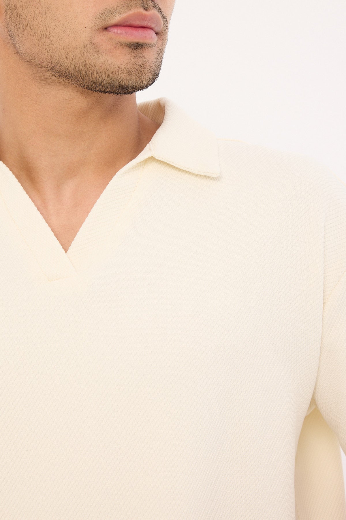 Common Need Alfie Boxy Polo White