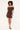 Perfect Stranger Ramsey Off Shoulder Mini Dress Ash Brown