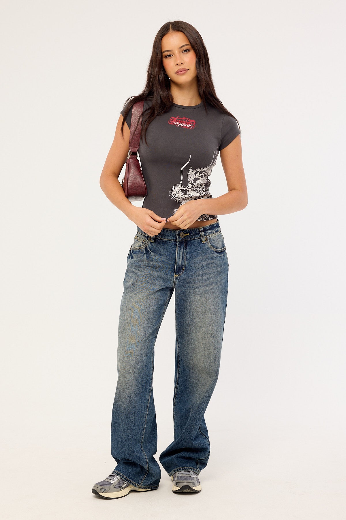 Neovision Yokai Baby Tee Ash Black