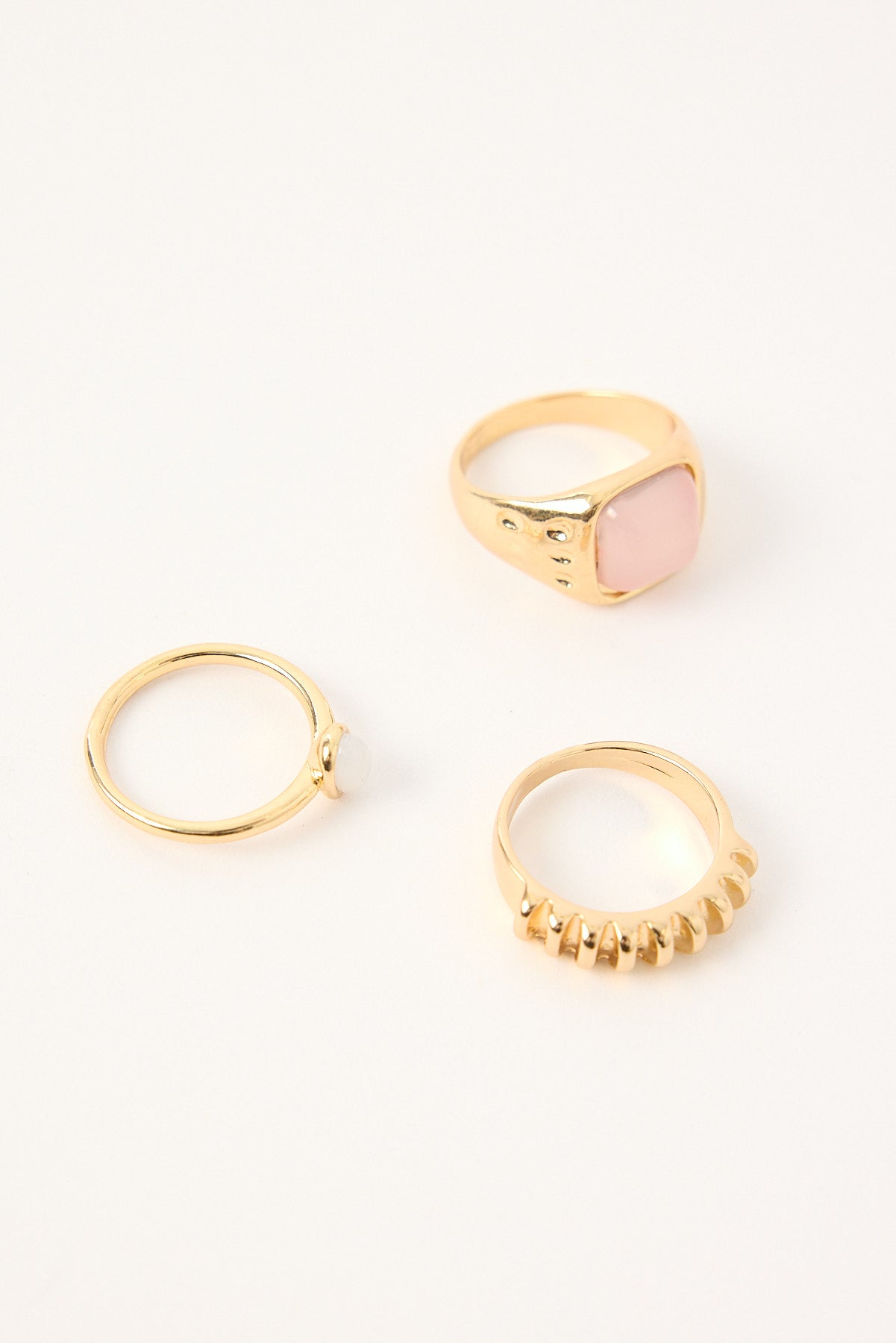 Token Odel Ring 3 Pack Gold