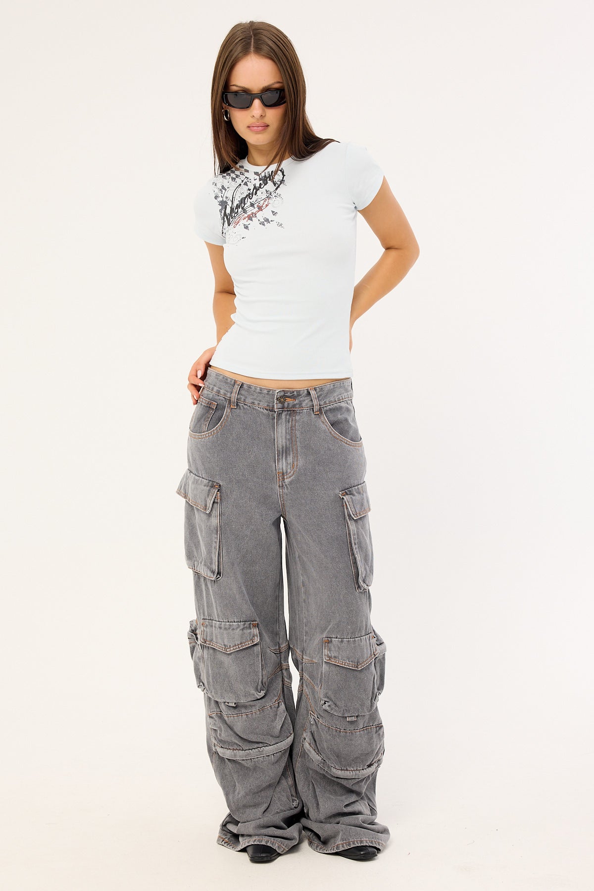 Neovision Wreckage Baby Tee Blue