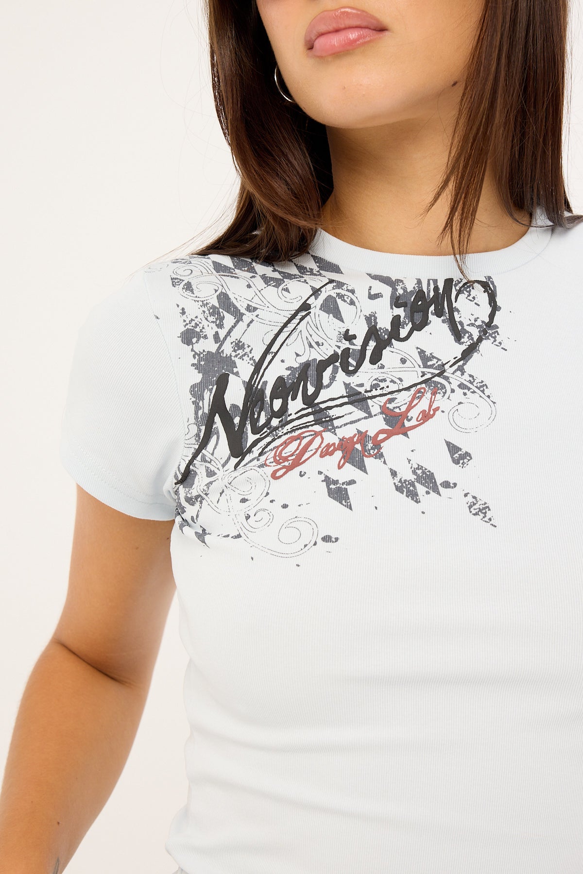 Neovision Wreckage Baby Tee Blue