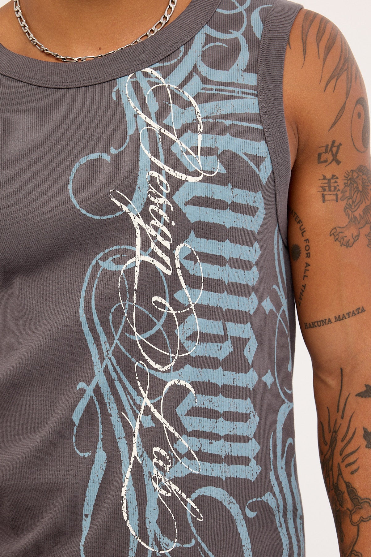 Neovision Posterboy Bound High Neck Tank Asphalt