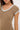 Perfect Stranger Contrast Bind V-neck Tee Taupe