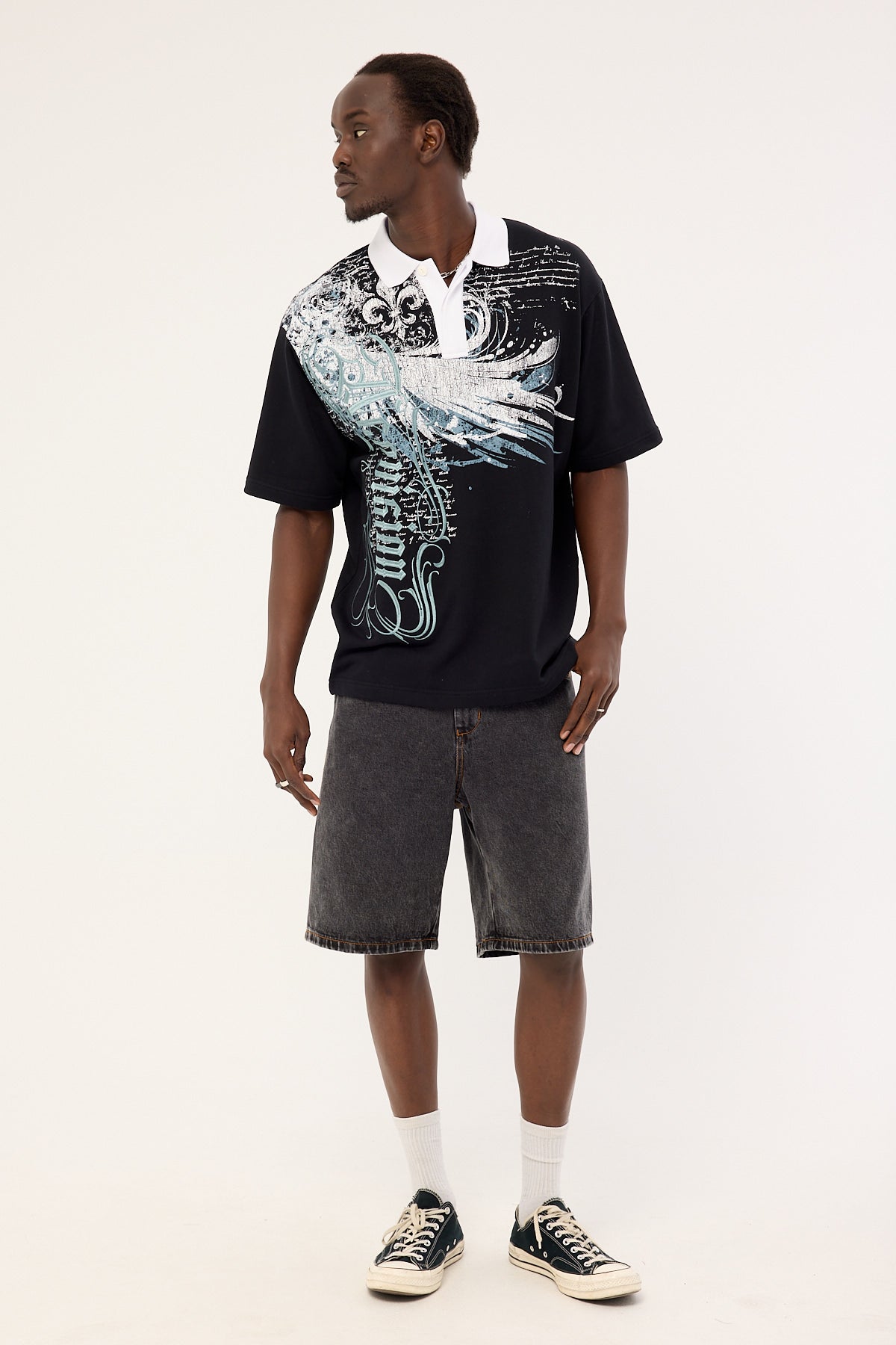 Neovision Soar Short Sleeve Rugby Polo Black