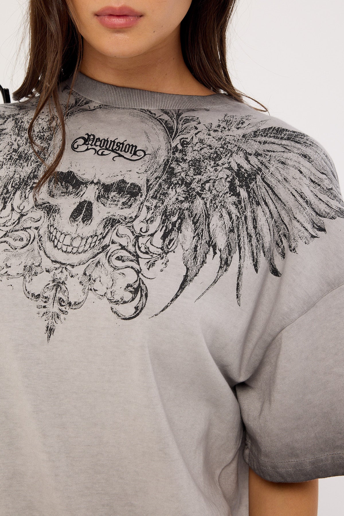 Neovision Skorn Heavyweight Relaxed Tee Pigment Washed Black