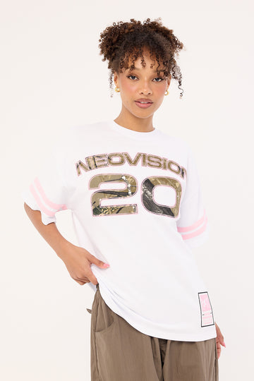 Neovision Fragment Camo Heavyweight Relaxed Tee White