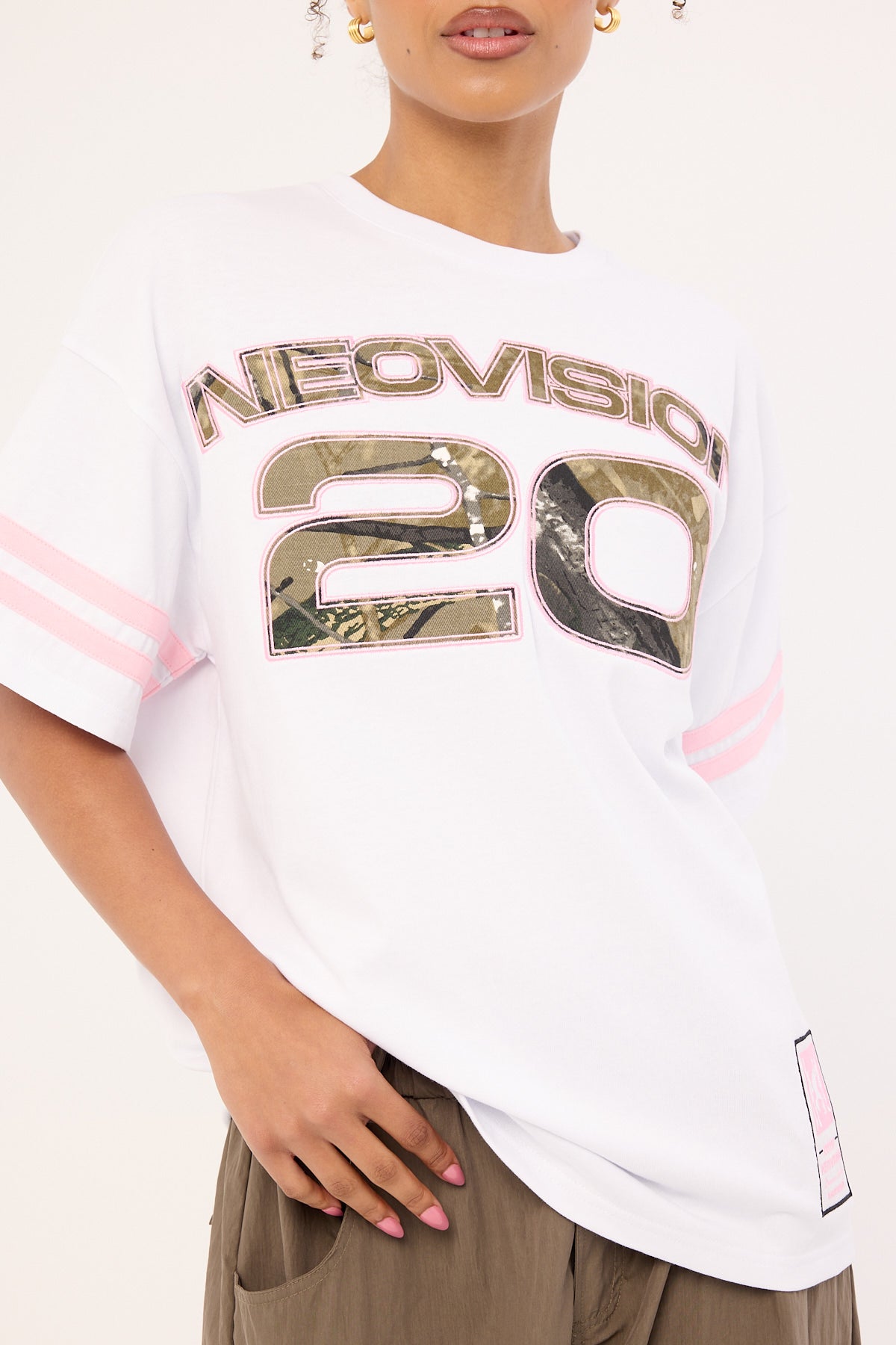 Neovision Fragment Camo Heavyweight Relaxed Tee White