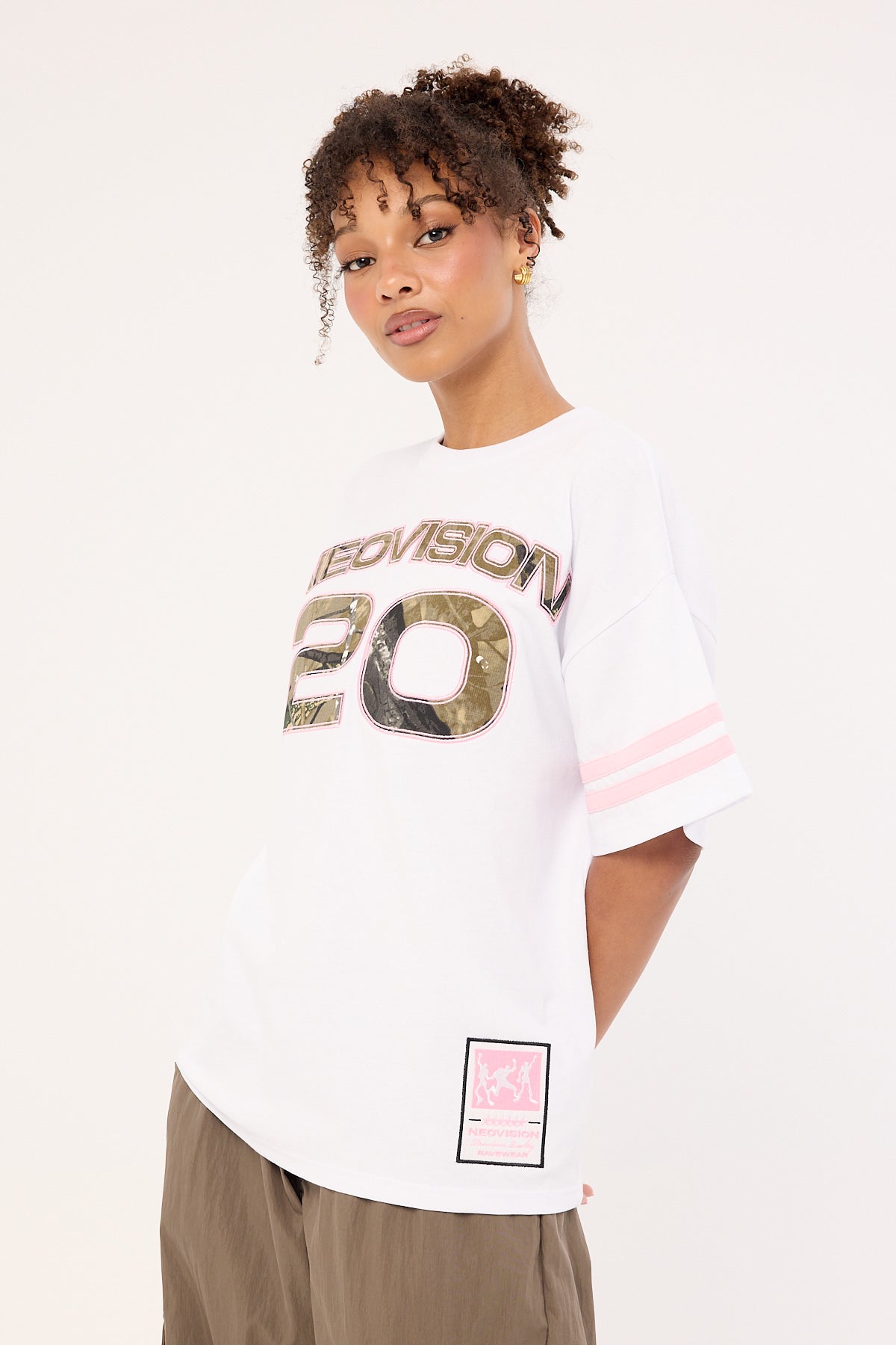 Neovision Fragment Camo Heavyweight Relaxed Tee White