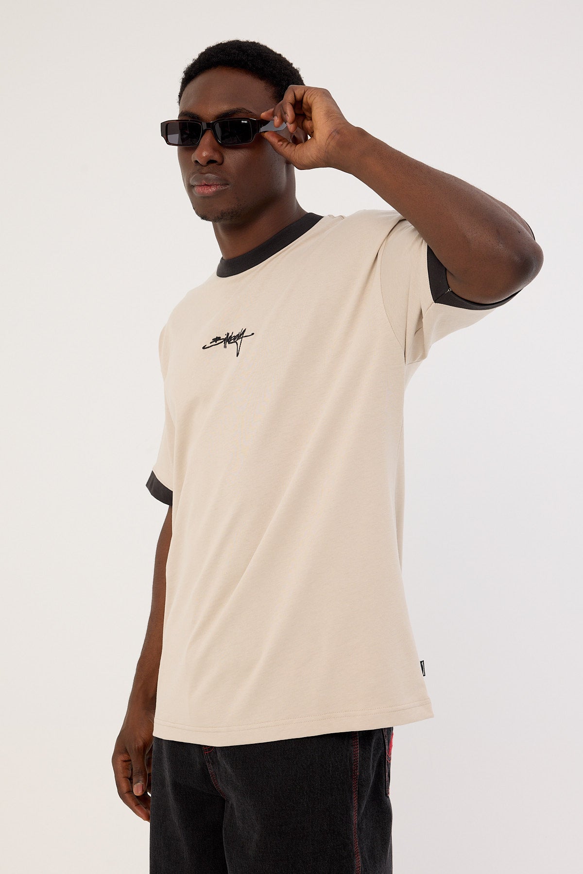 Billabong Script Ringer OG Tee Stone