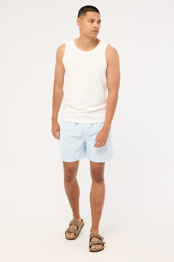 Common Need Marine Swim Short Blue/White Stripe