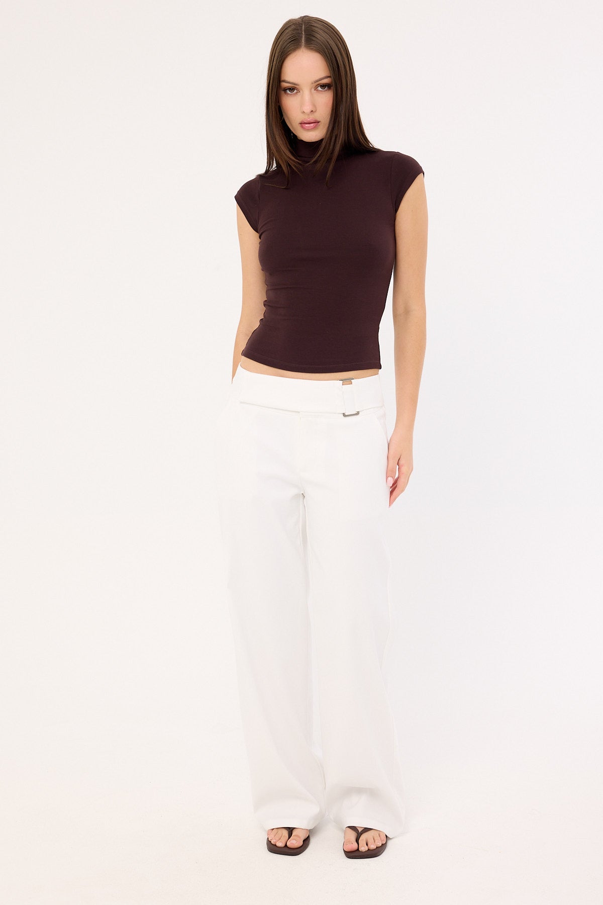 Luck & Trouble Anni Belted Pant White