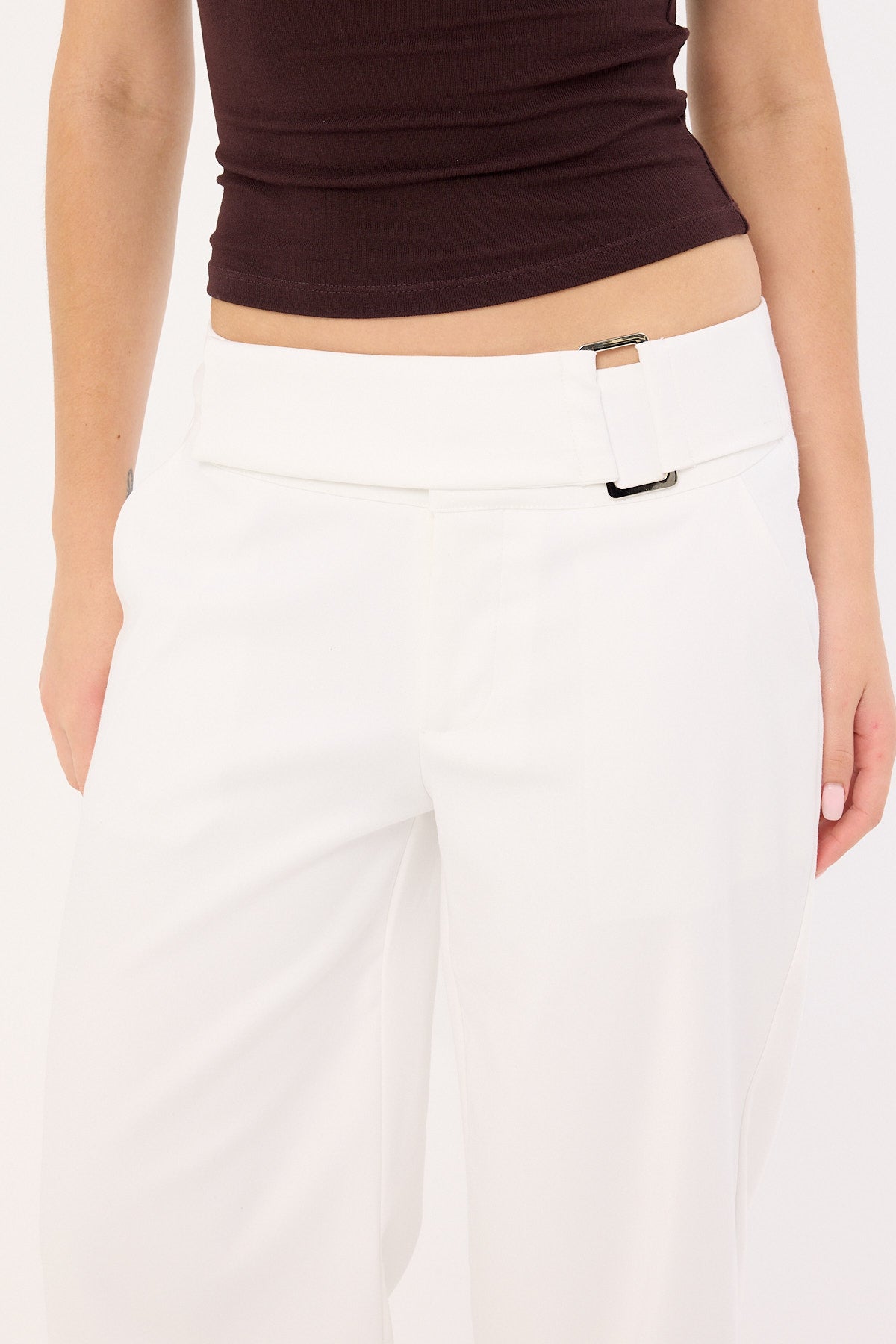 Luck & Trouble Anni Belted Pant White