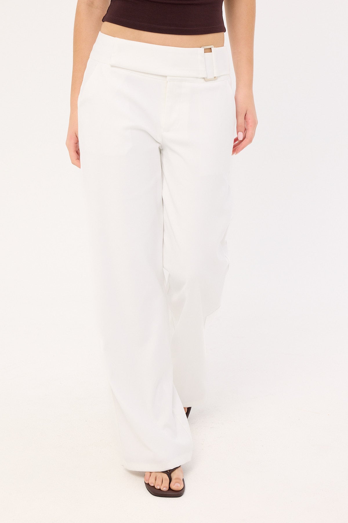 Luck & Trouble Anni Belted Pant White