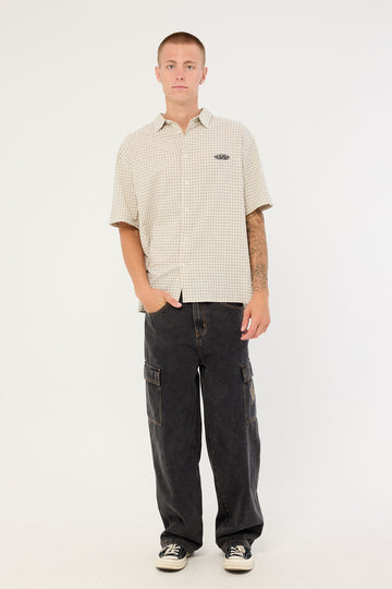 Xlarge Baggy Cargo Bull Denim 91 Pant Washed Black