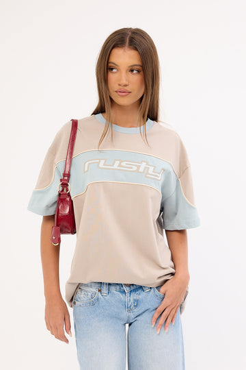 Rusty Kinetic Oversized Tee Ultimate Grey