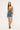 Rusty Flip Mommy Low Rise Mini Denim Skirt Middy Blue/Lime