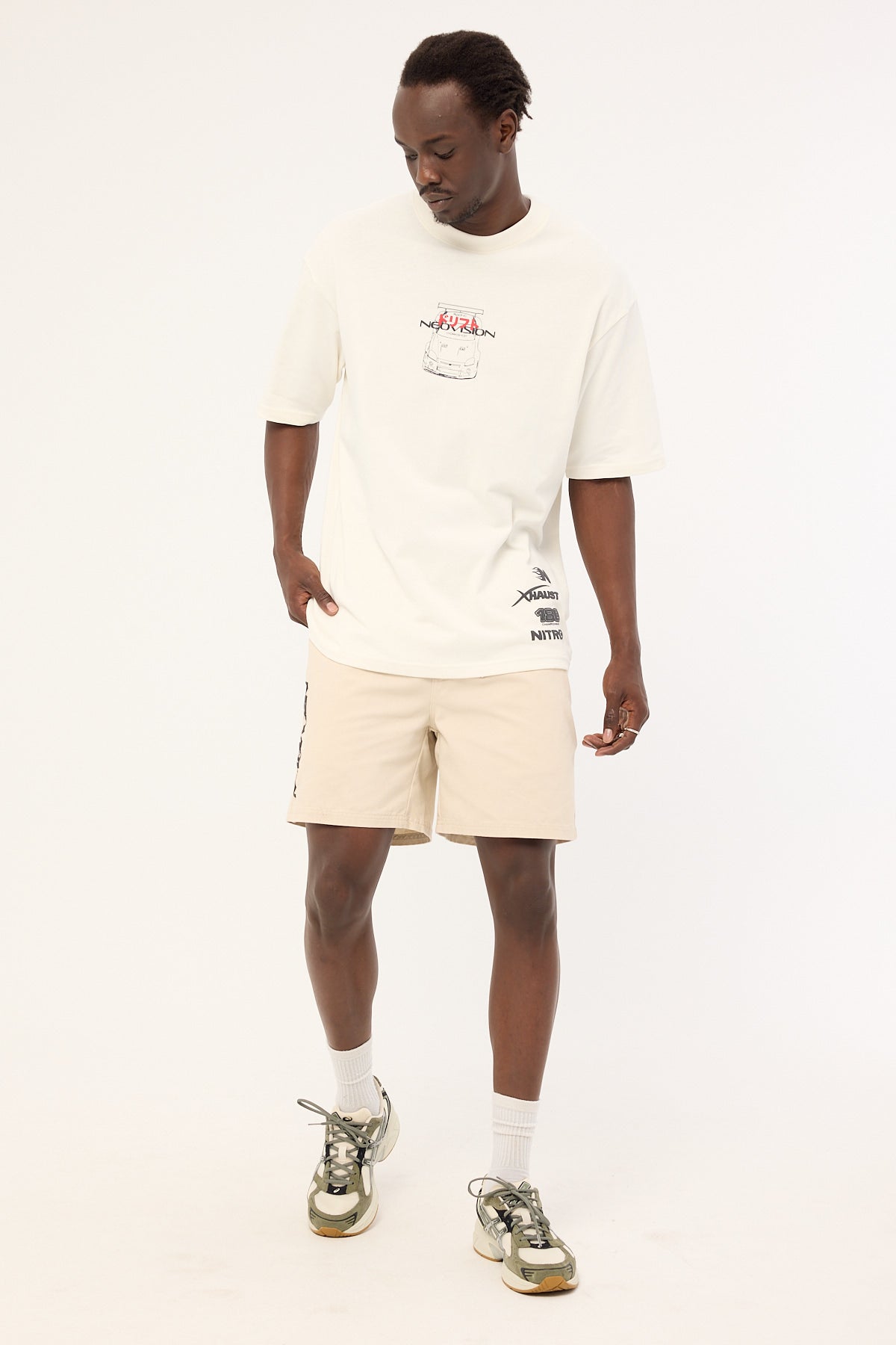 Neovision Mural Elastic Waist Short Granite