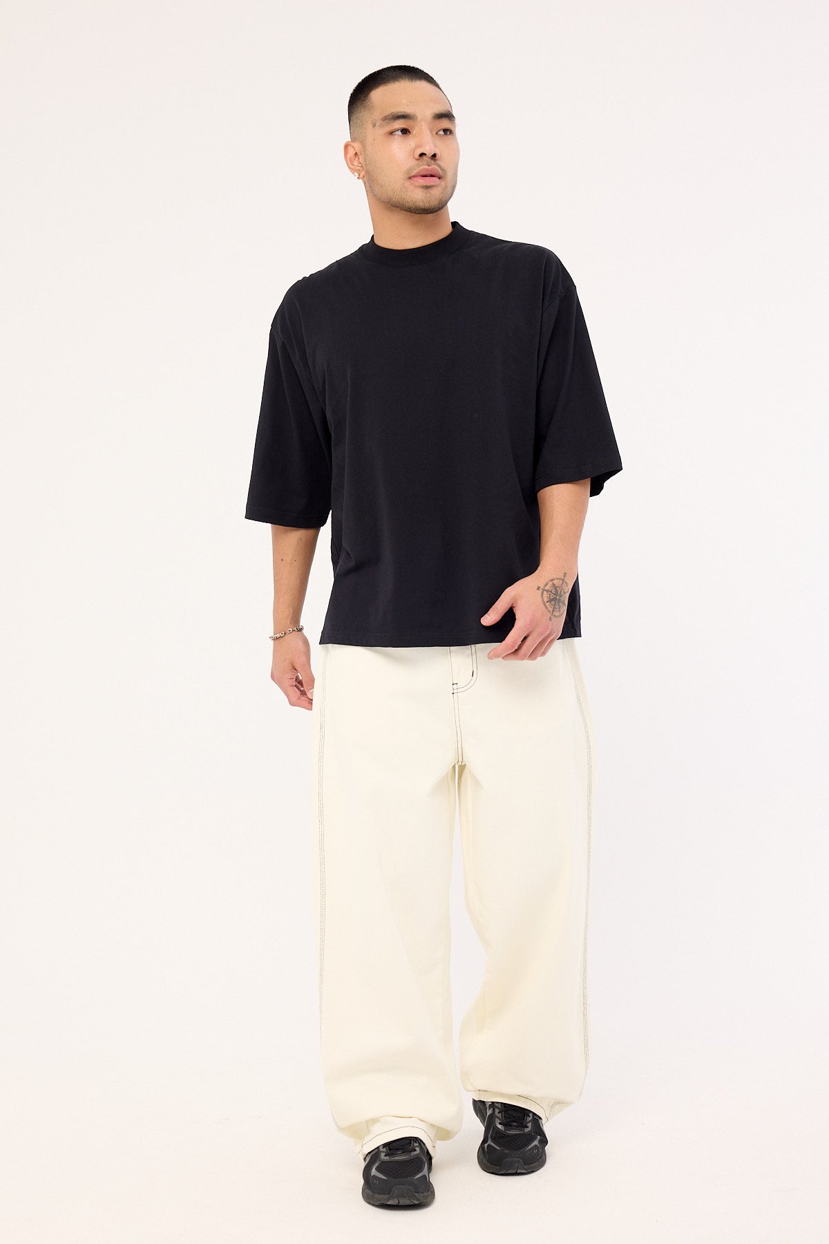 Neovision Radical Behemoth Super Baggy Jean Stone White