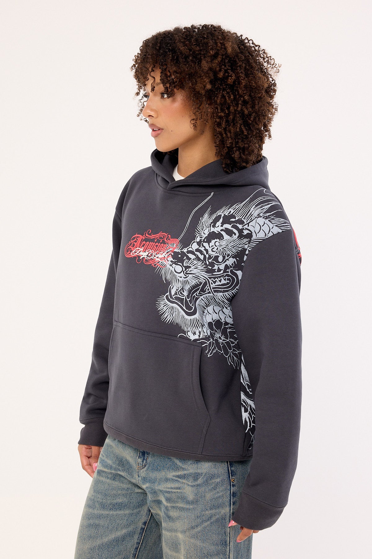 Neovision Yokai Relaxed Hoodie Washed Black