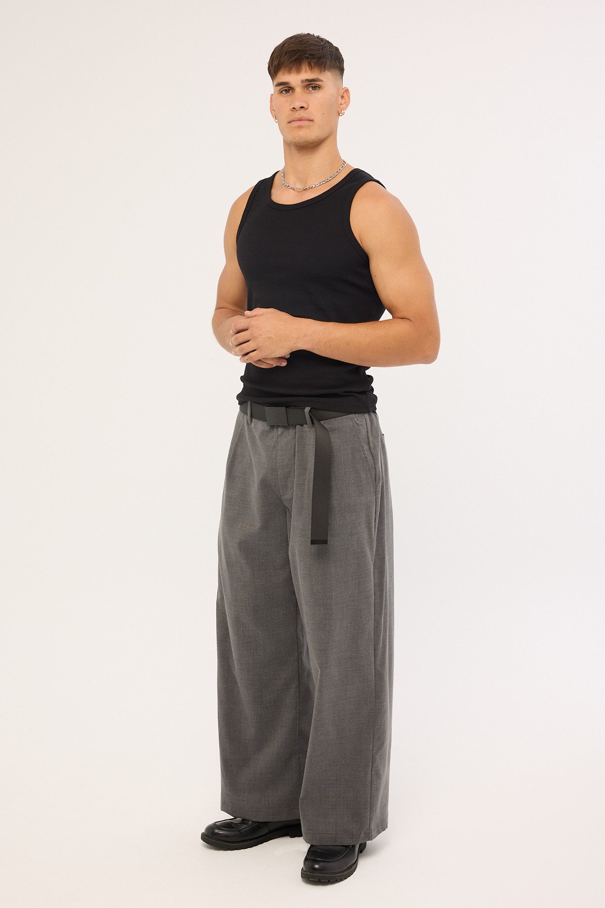 Neovision Desolate Tailored Trouser Grey Check