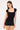 L&t Ruched Cap Sleeve T-shirt Black