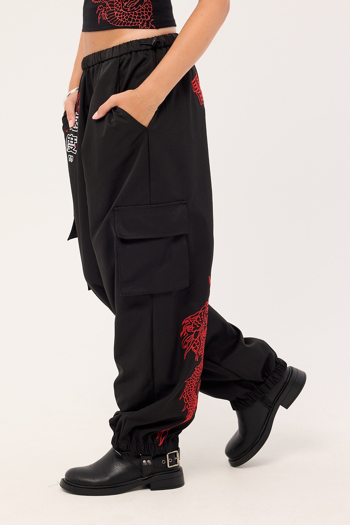 Neovision Sumi Dragon Cargo Pant Black