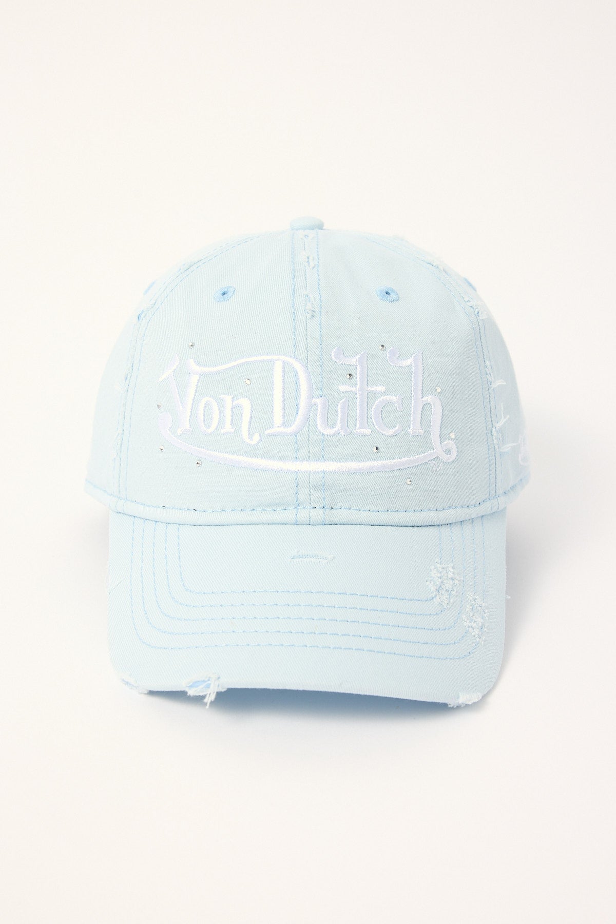 Von Dutch Baby Blue Diamonte Cap Blue