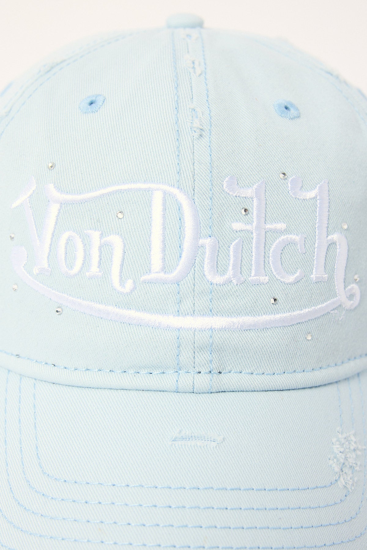 Von Dutch Baby Blue Diamonte Cap Blue