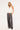 Luck & Trouble Double Waistband Straight Leg Pant Grey