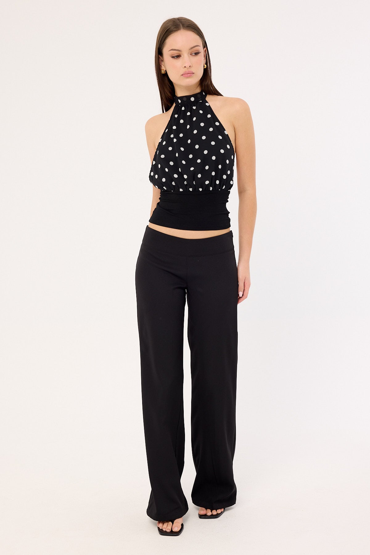 Luck & Trouble Blair Straight Leg Pant Black