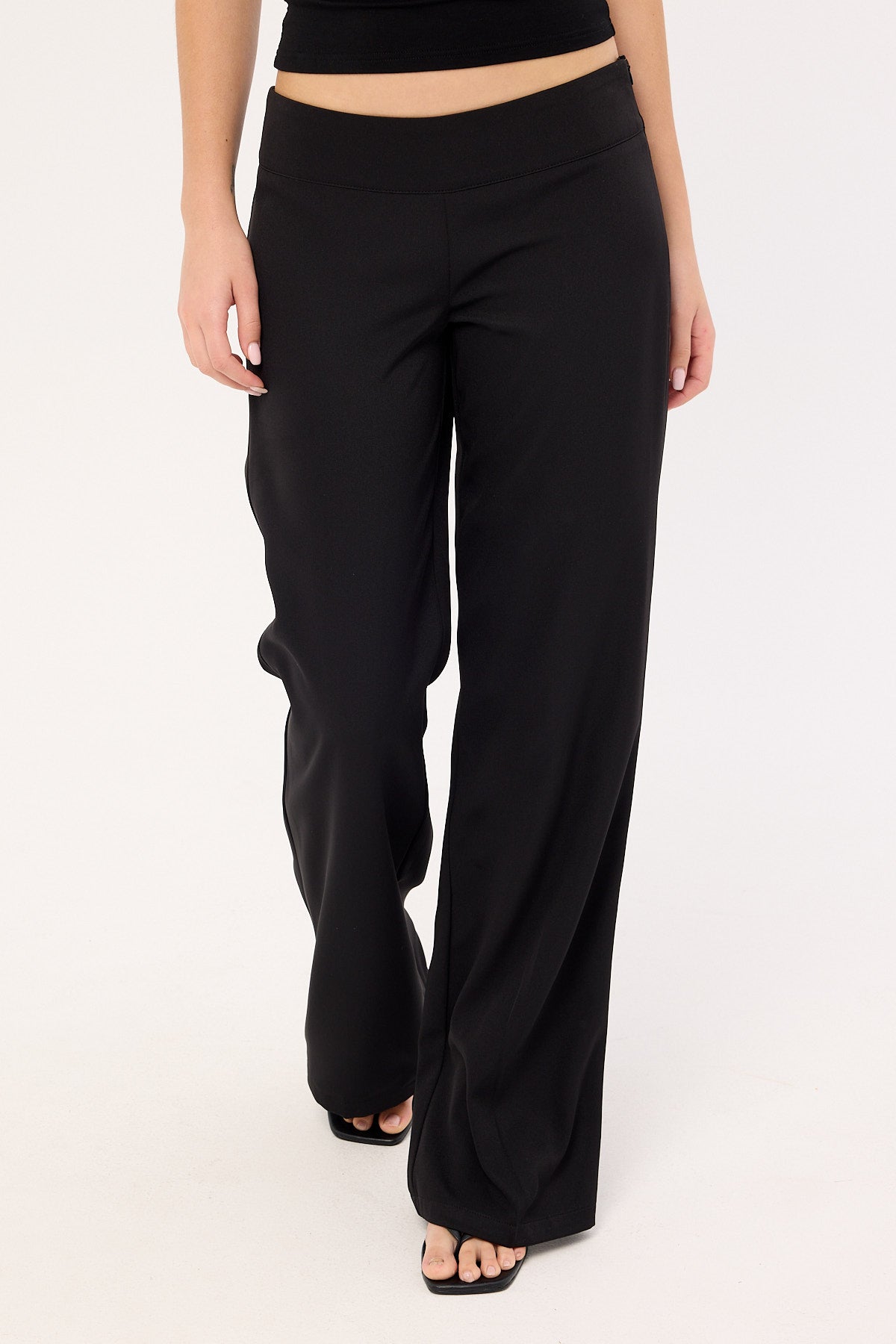 Luck & Trouble Blair Straight Leg Pant Black