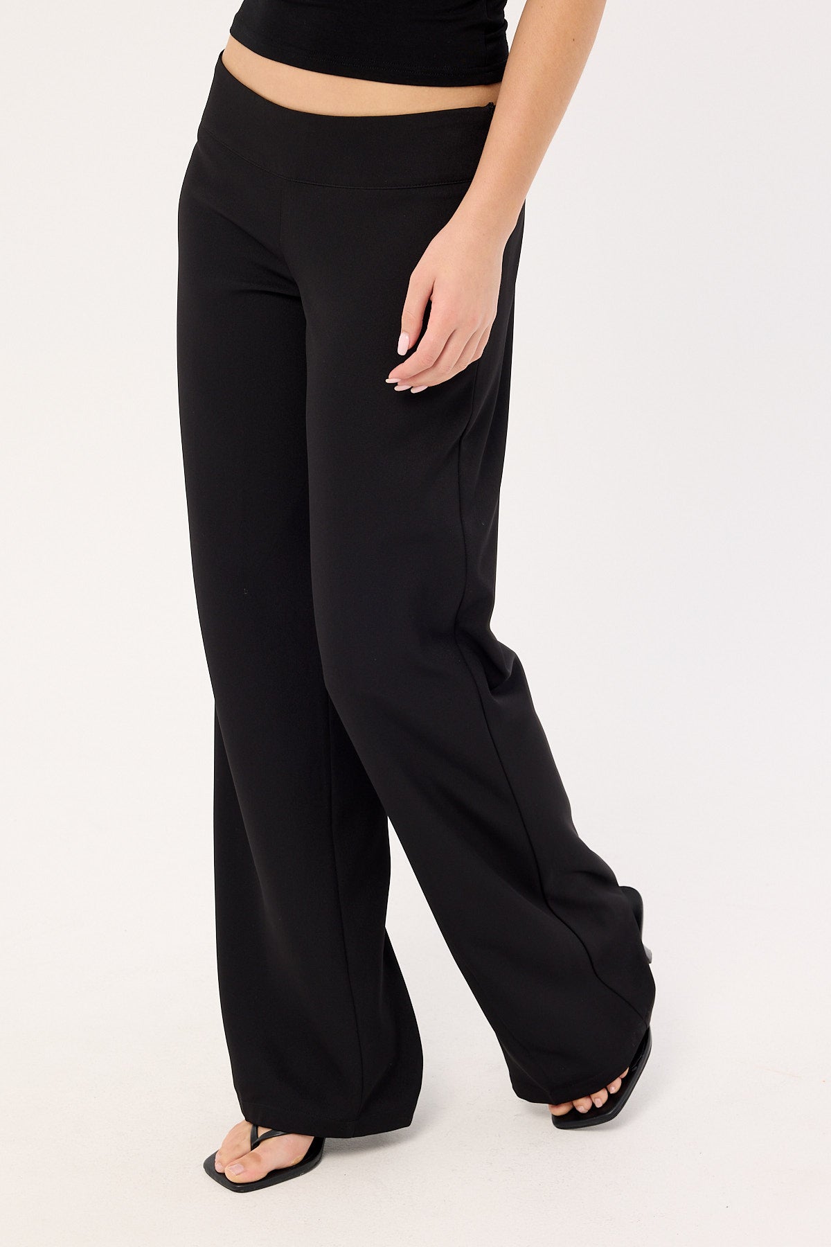 Luck & Trouble Blair Straight Leg Pant Black
