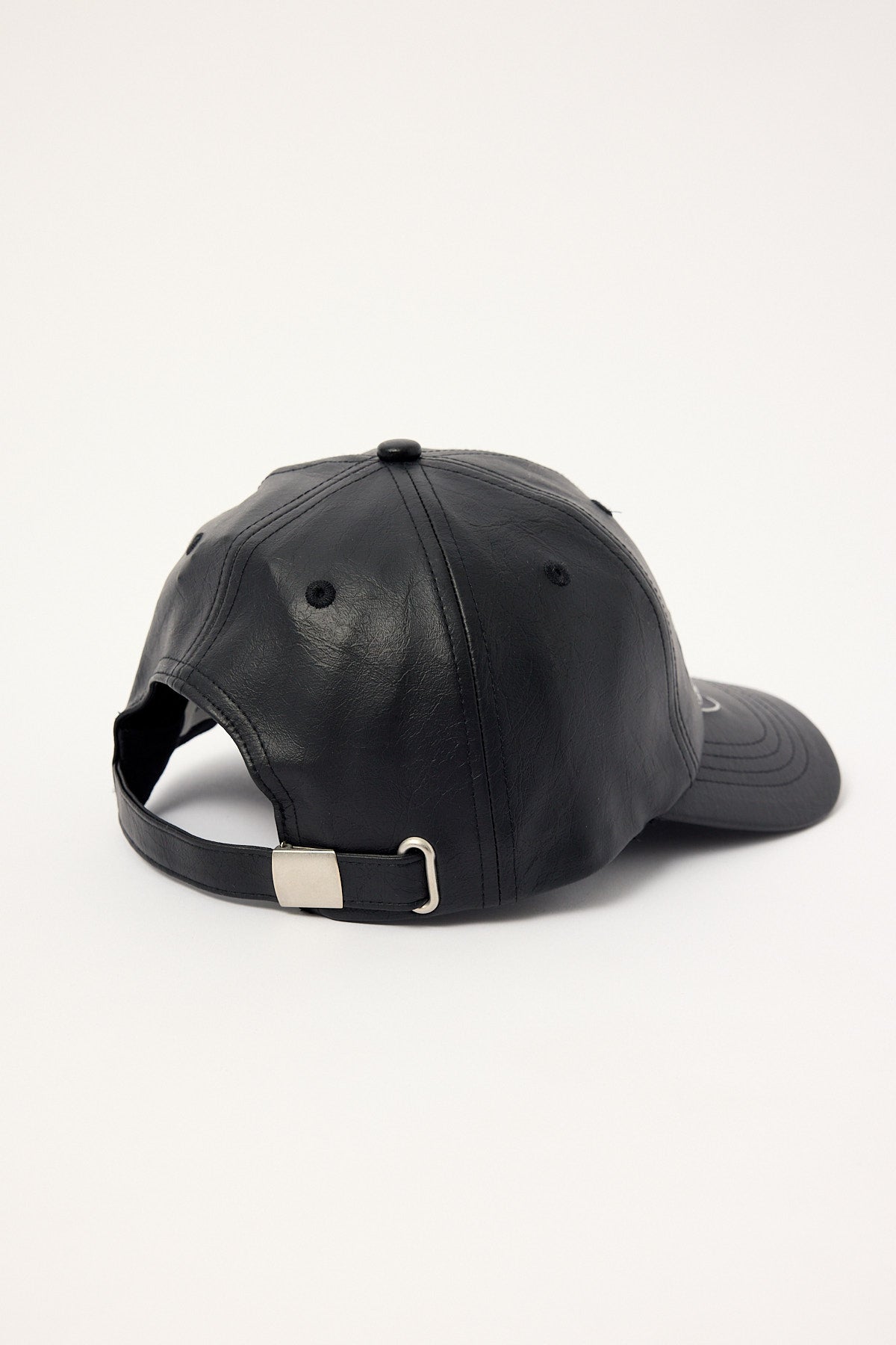 Neovision Sanctum PU Leather Dad Cap Washed Black