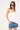 Luck & Trouble Halle Low Rise Denim Short Mid Blue Denim