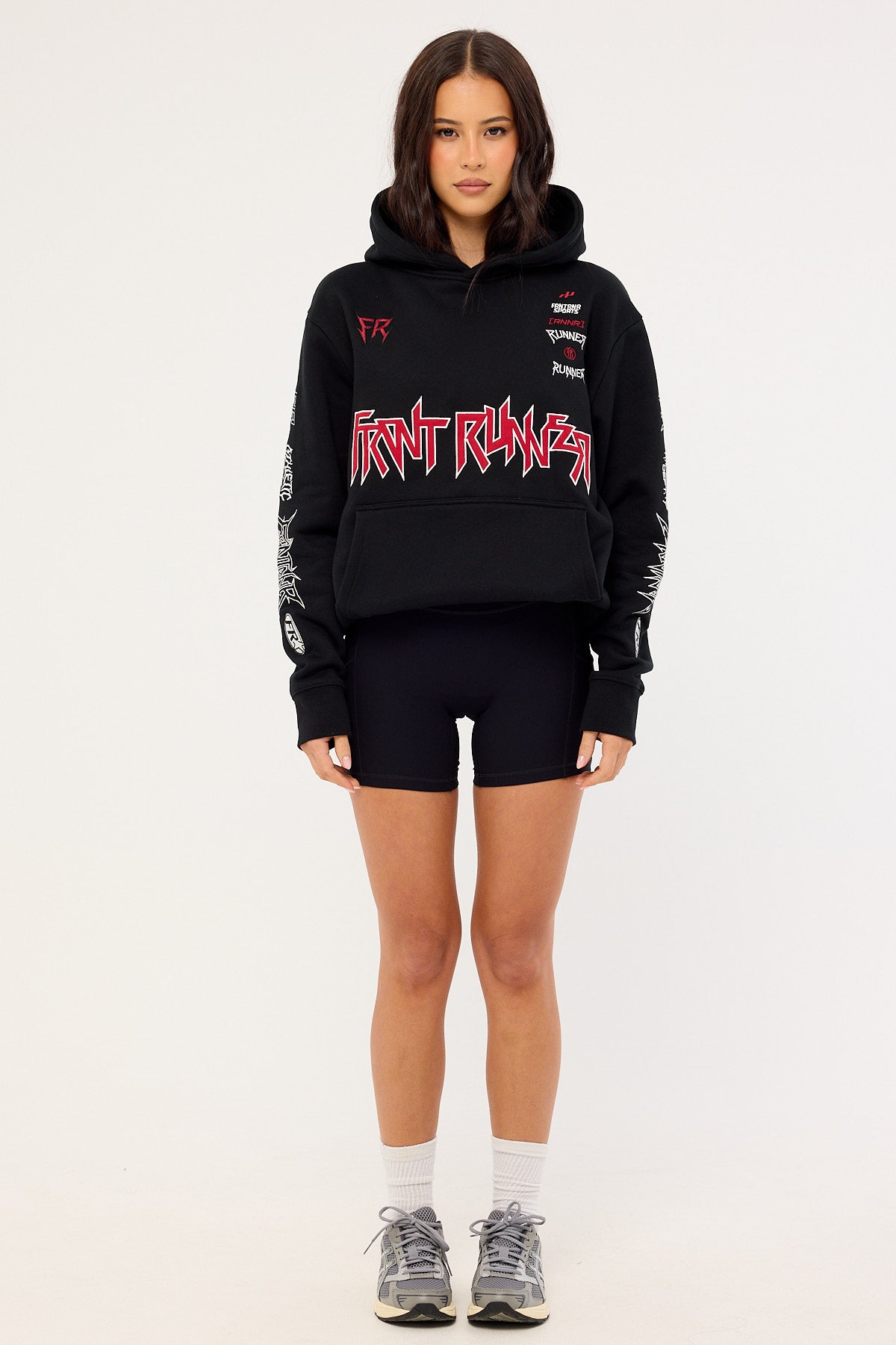Front Runner Tagged Women's Hoodie Black