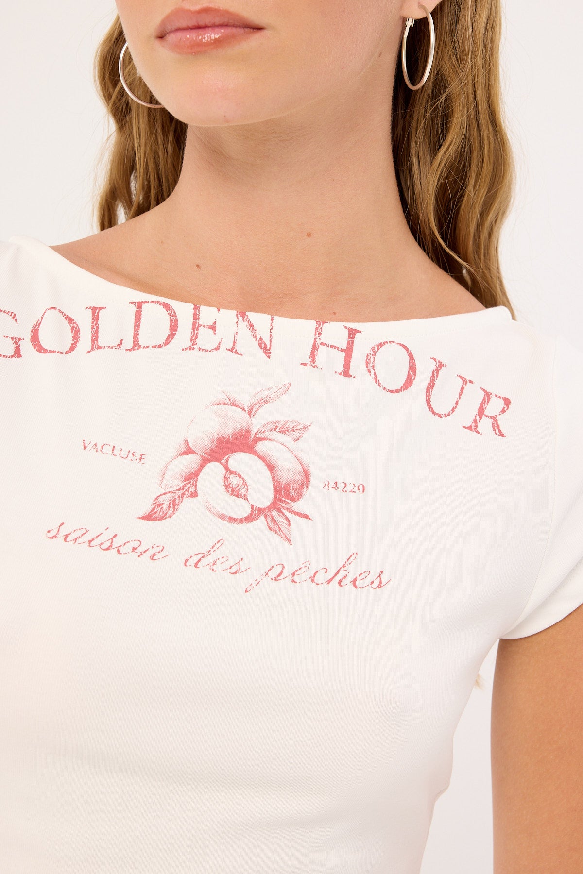 Luck & Trouble Golden Hour Cut Off T-shirt White