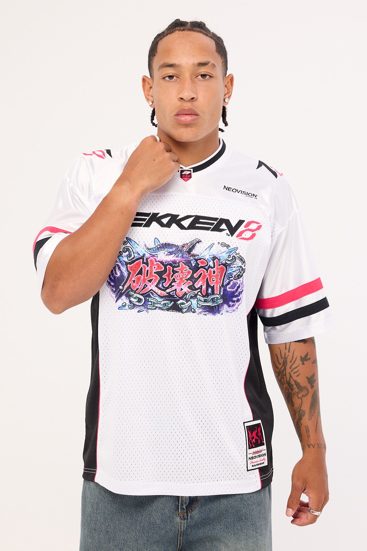 Neovision Destruction V Neck Jersey White