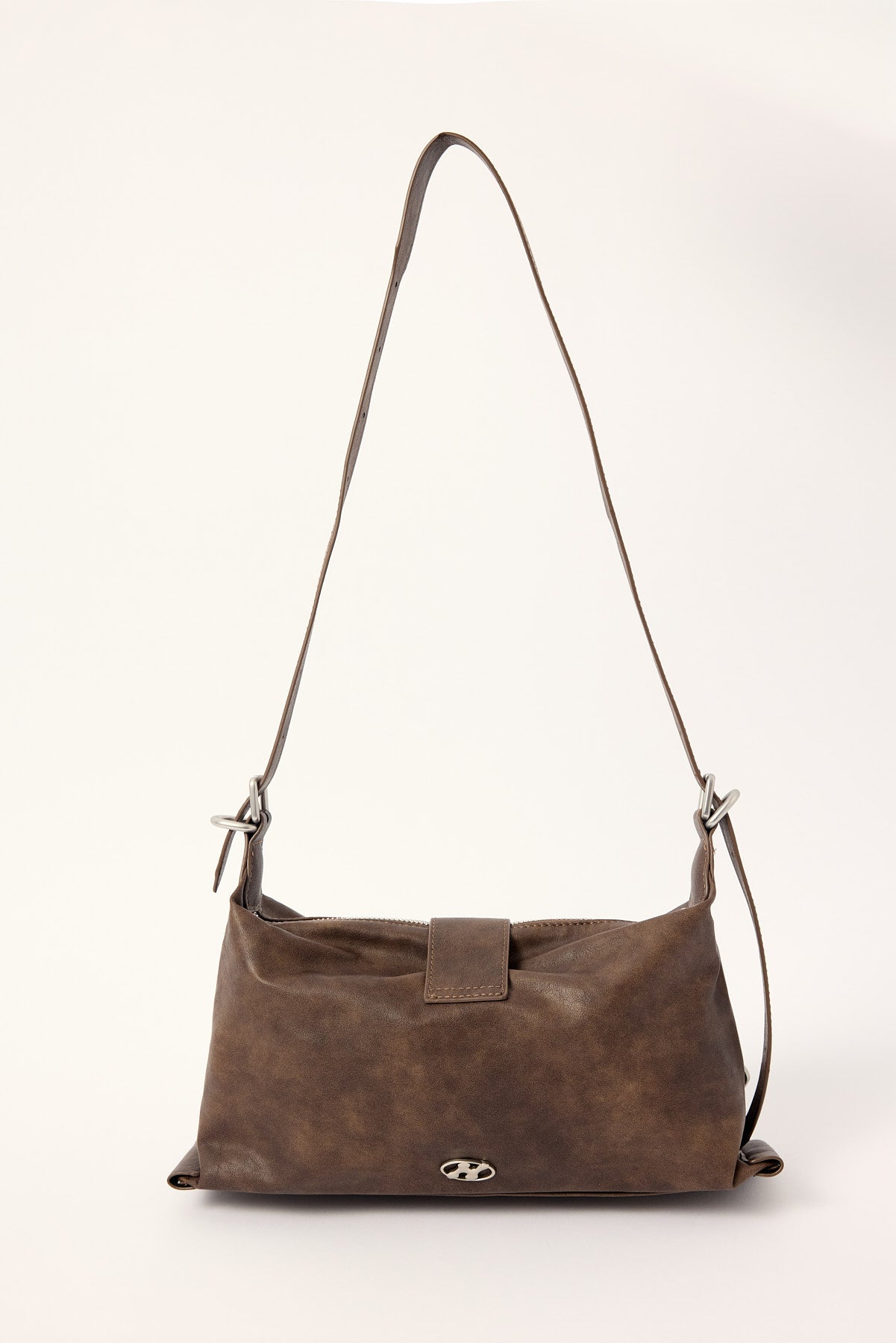 Neovision Nebulous Buckle Slouch Bag Washed Brown