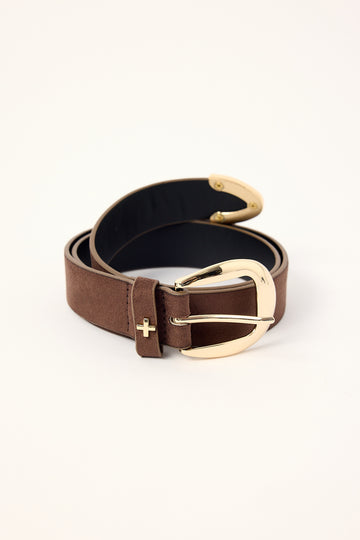 Peta + Jain Marissa Belt Choc Suede