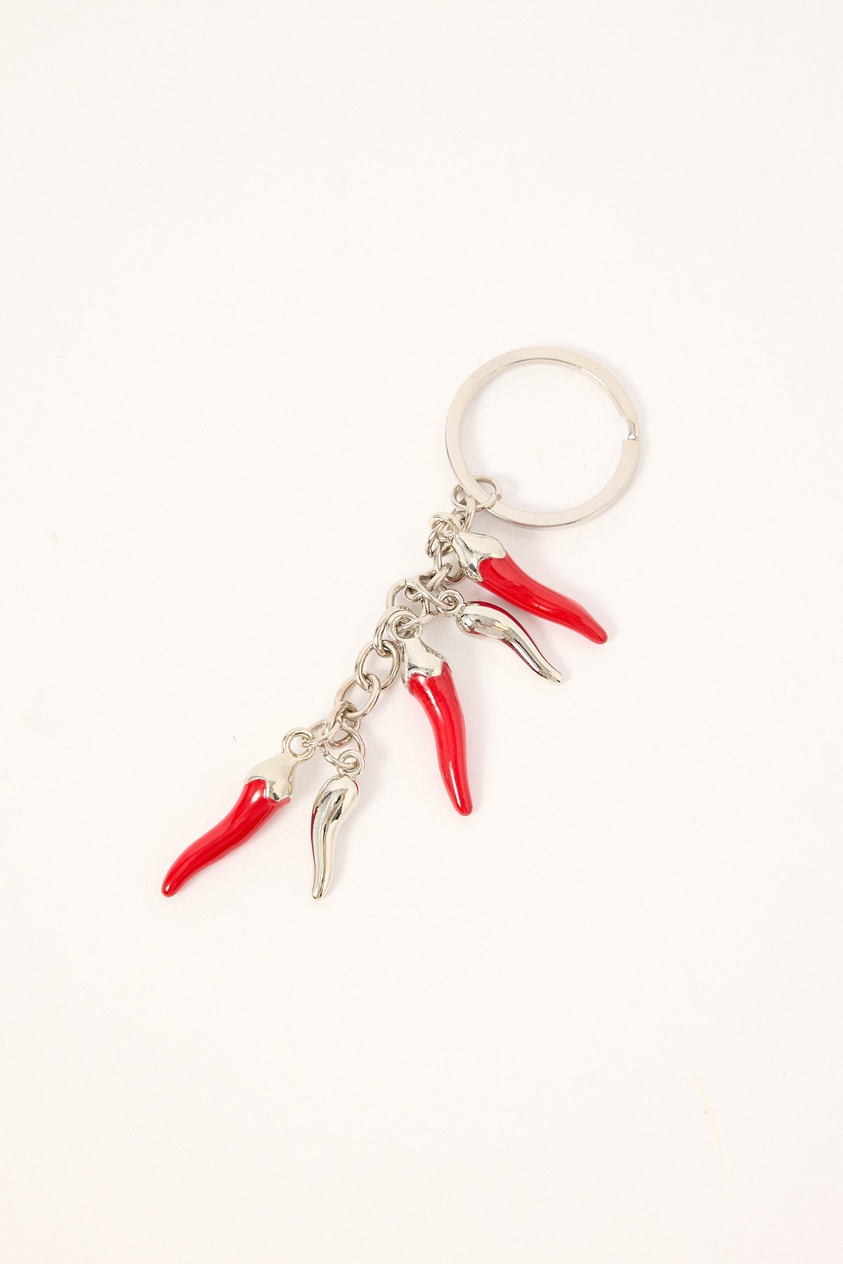 Token Chilli Keyring Silver