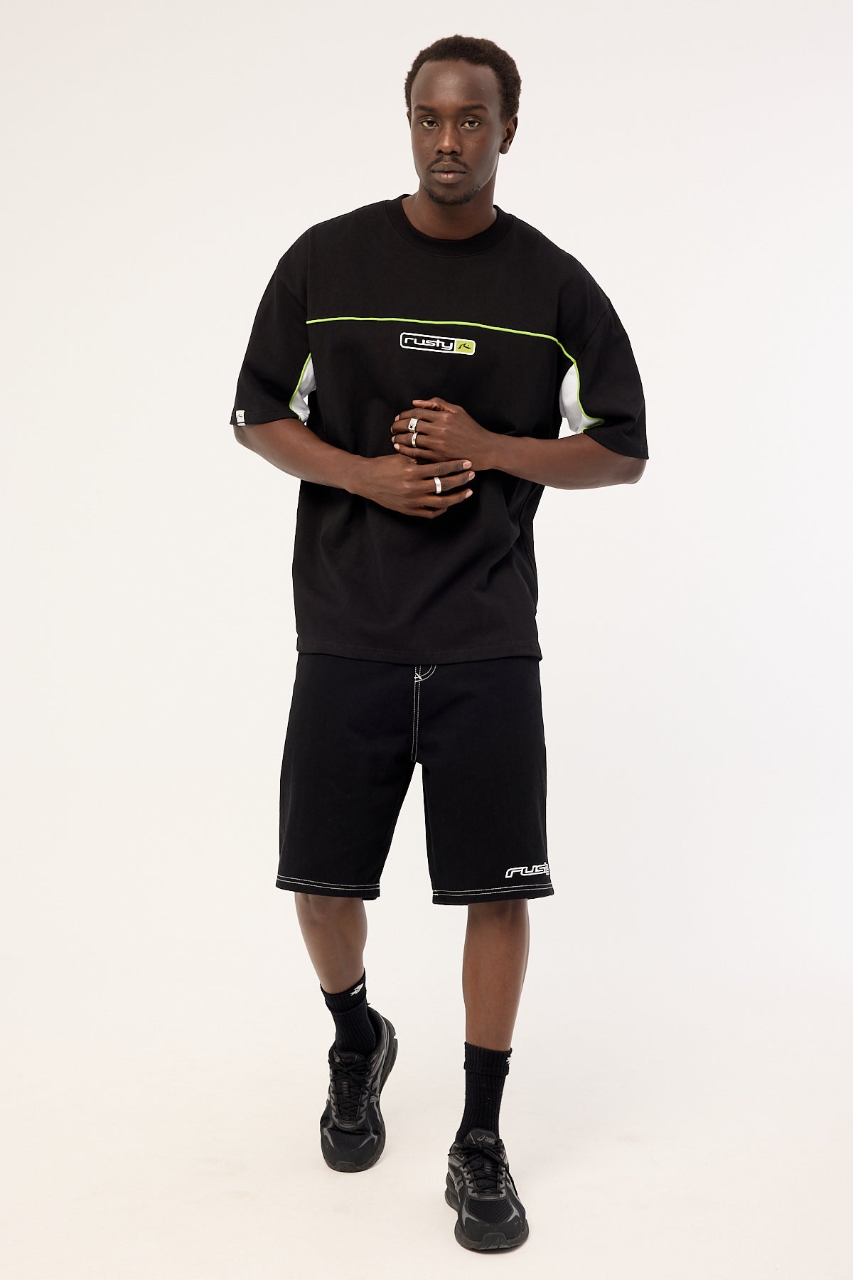 Rusty Baggus Elastic Short Black