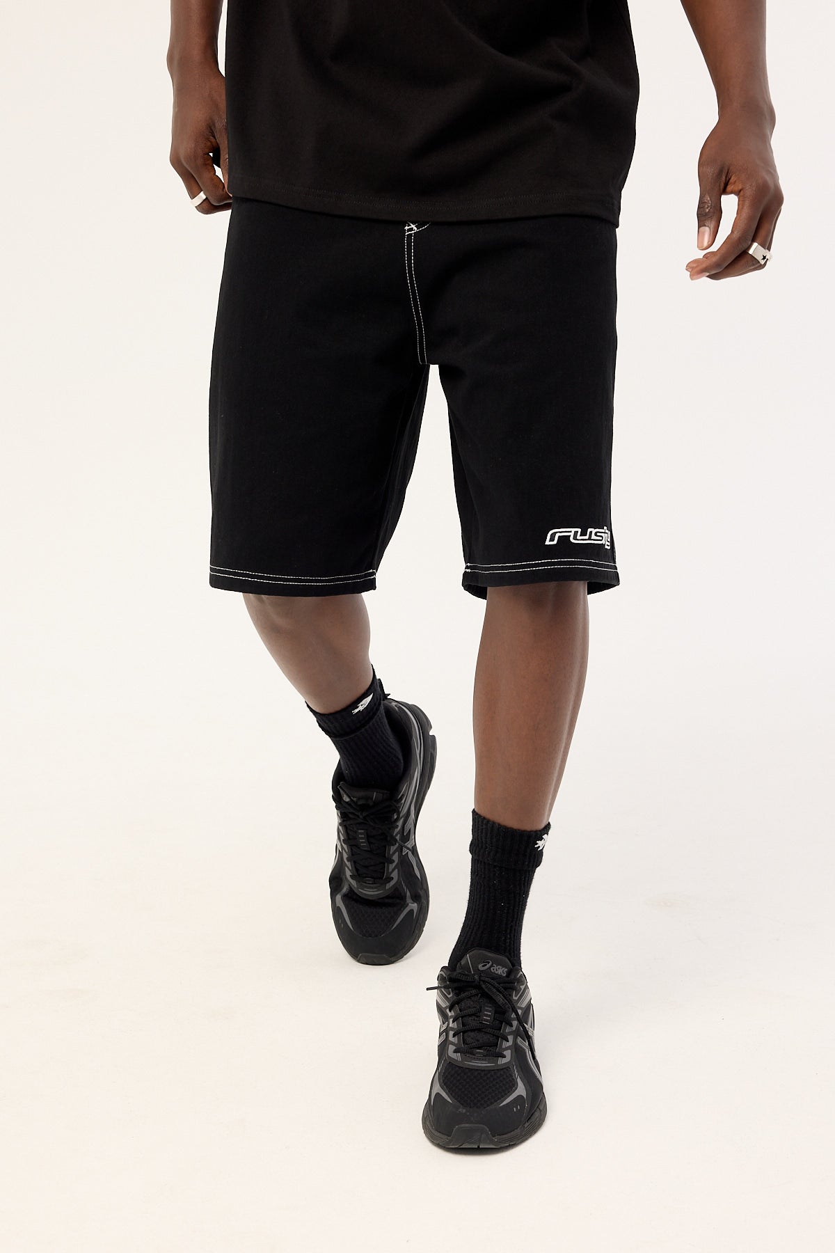 Rusty Baggus Elastic Short Black