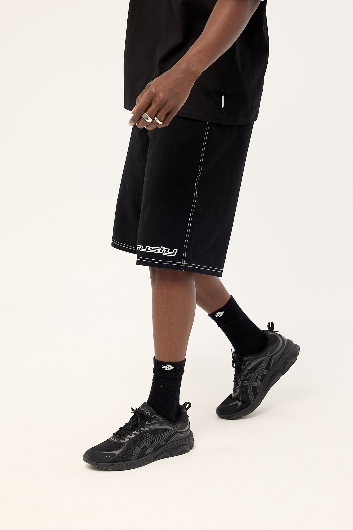 Rusty Baggus Elastic Short Black